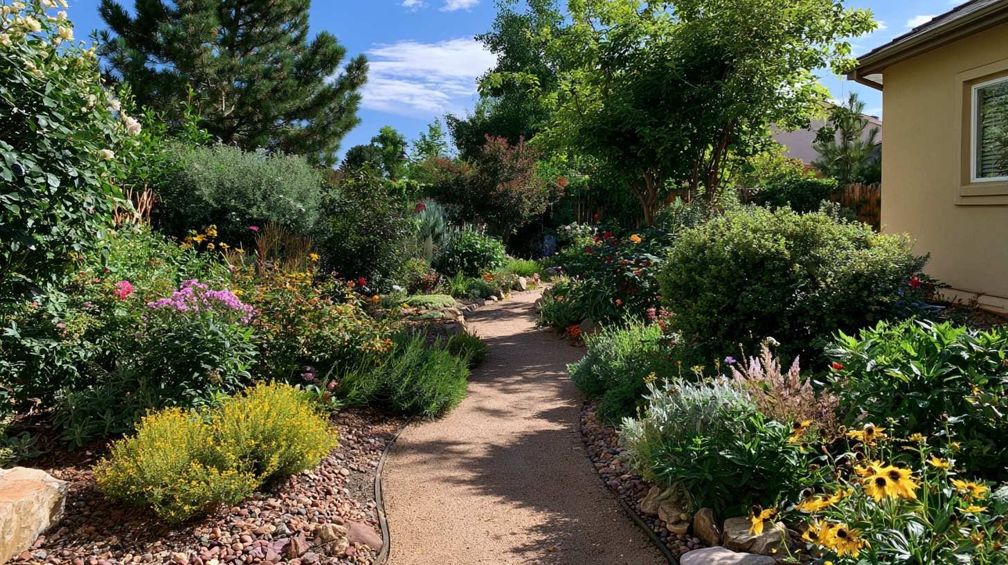 Sunny location selected for growing cut flowers.