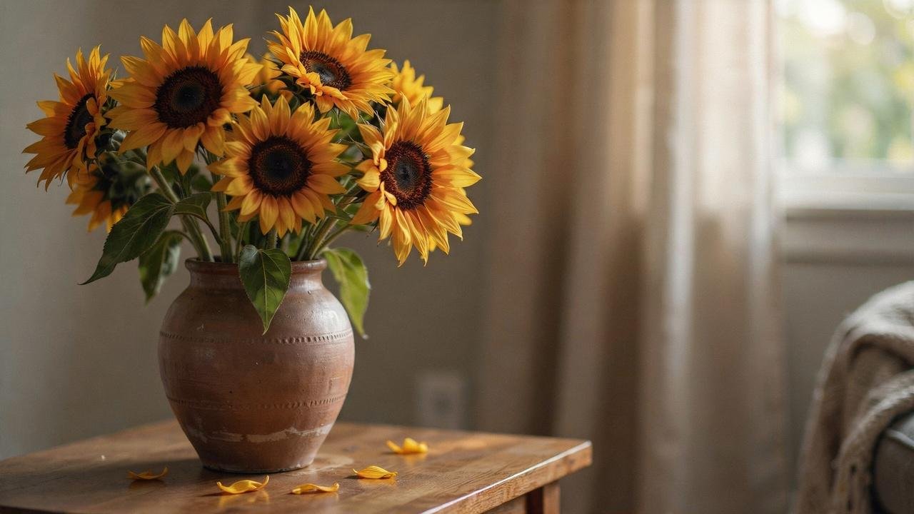 Bright sunflowers representing loyalty, positivity, unwavering support, and lasting friendship.
